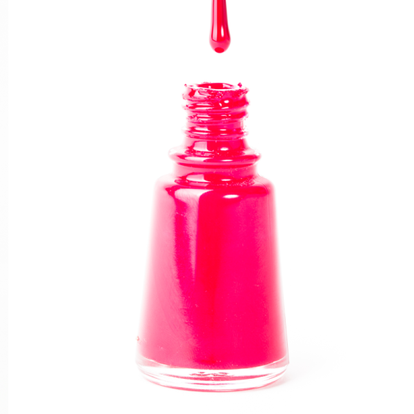 Pink gel polish